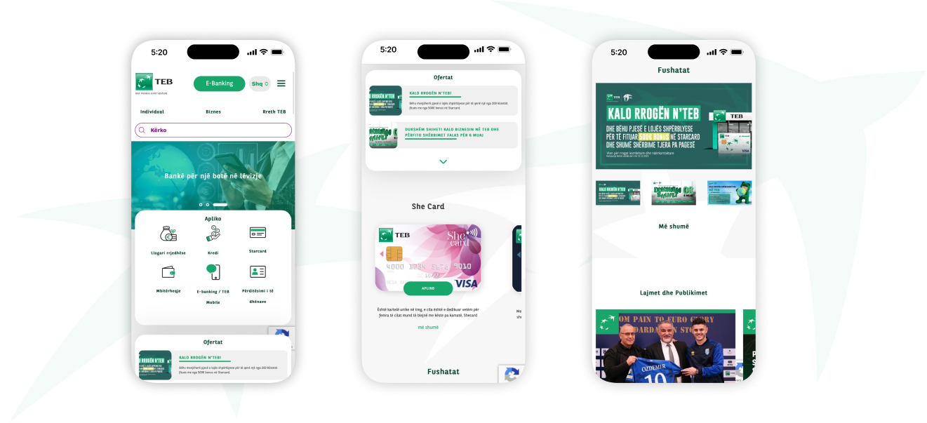 TEB Bank — screen 2