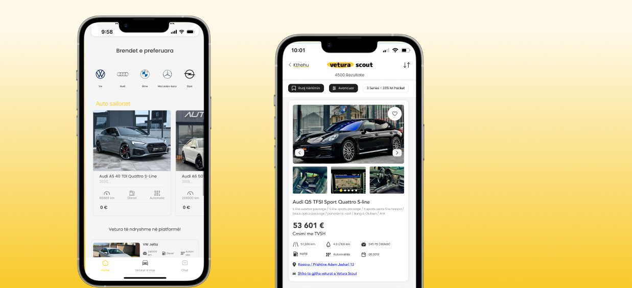 Vetura Scout — screen 2