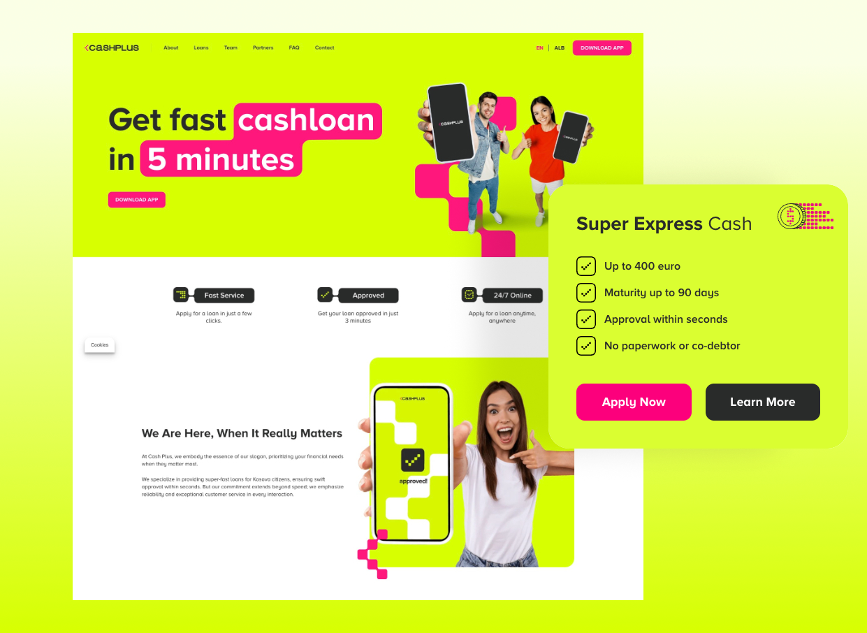 Cash Plus — screen 2