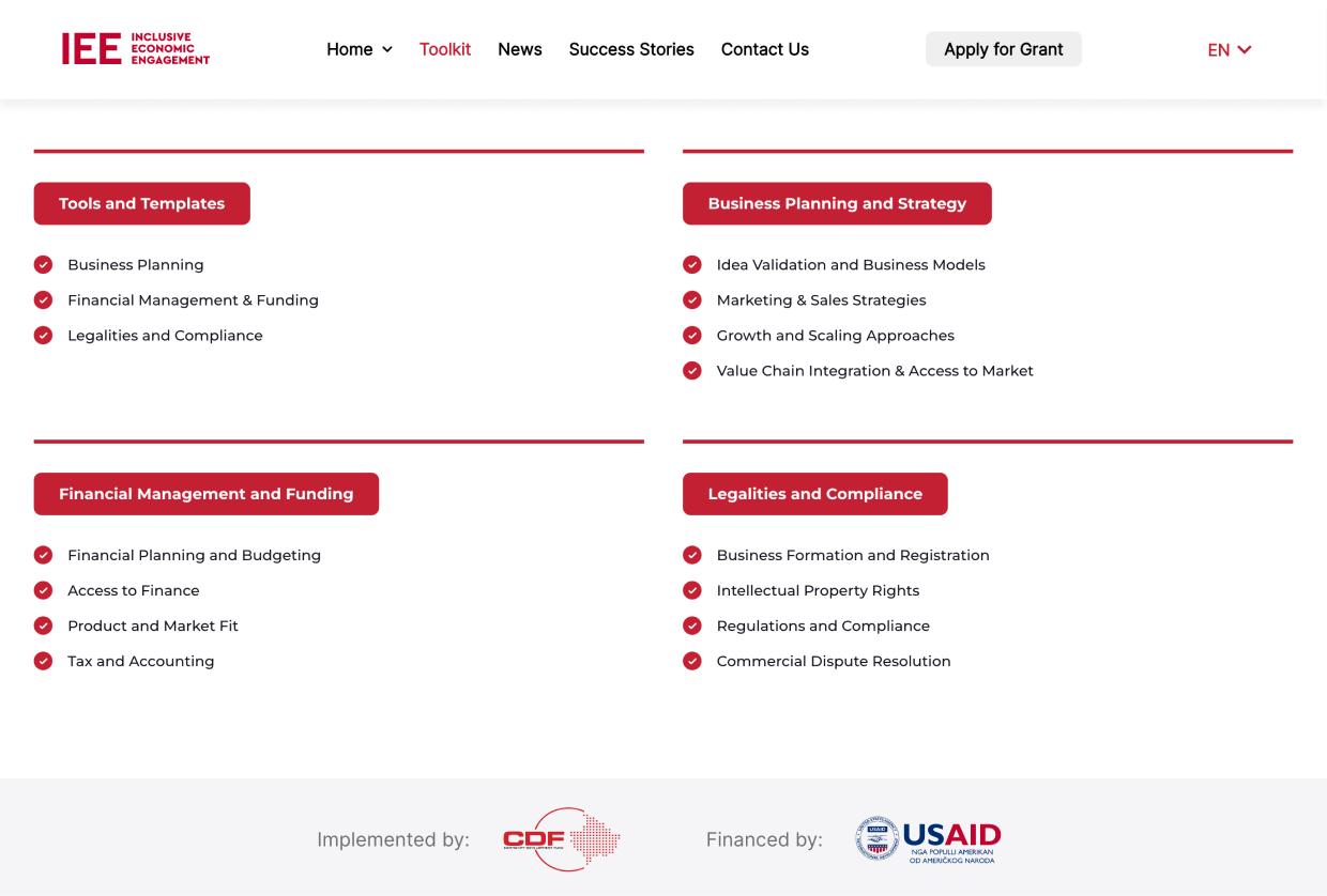Community Development Fund — screen 4